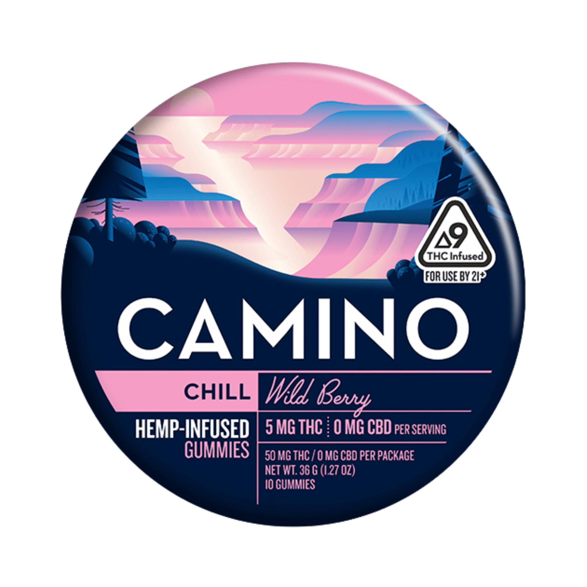 Camino - Chill | Wild Berry Gummies | 50mg | 10ct | 5mg/ea - 1