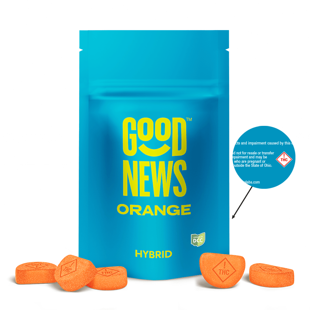 Good News - Orange Gummies | 100mg | 10ct | 10mg/ea - 1