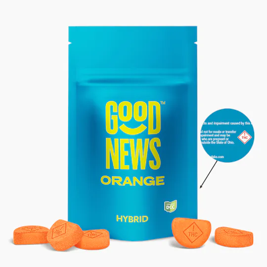 Good News - Orange Gummies | 100mg | 10ct | 10mg/ea - 1