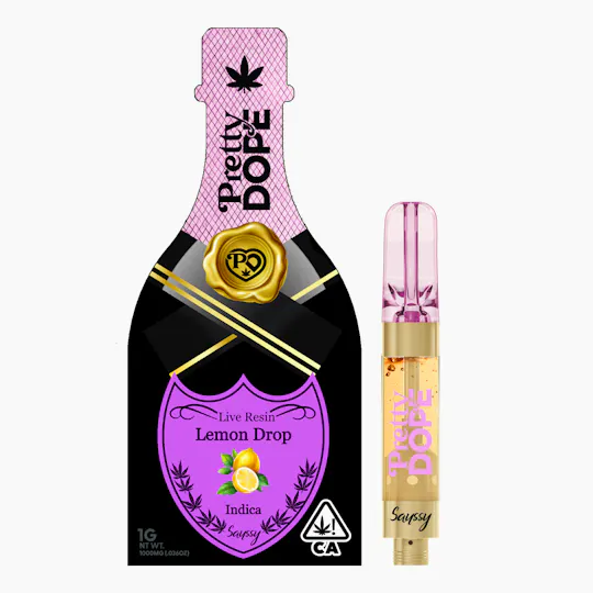 Pretty Dope - Lemon Drop Live Resin Vape - Indica - 1g - 1