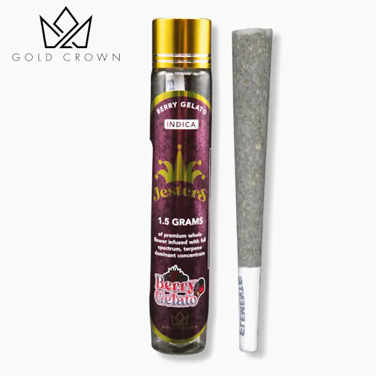Gold Crown - Berry Gelato | Jesters Infused Joint | 1.5g - 1