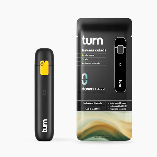 turn - Havana Colada | Botanica Blends | AIO | Indica-Hybrid - 1