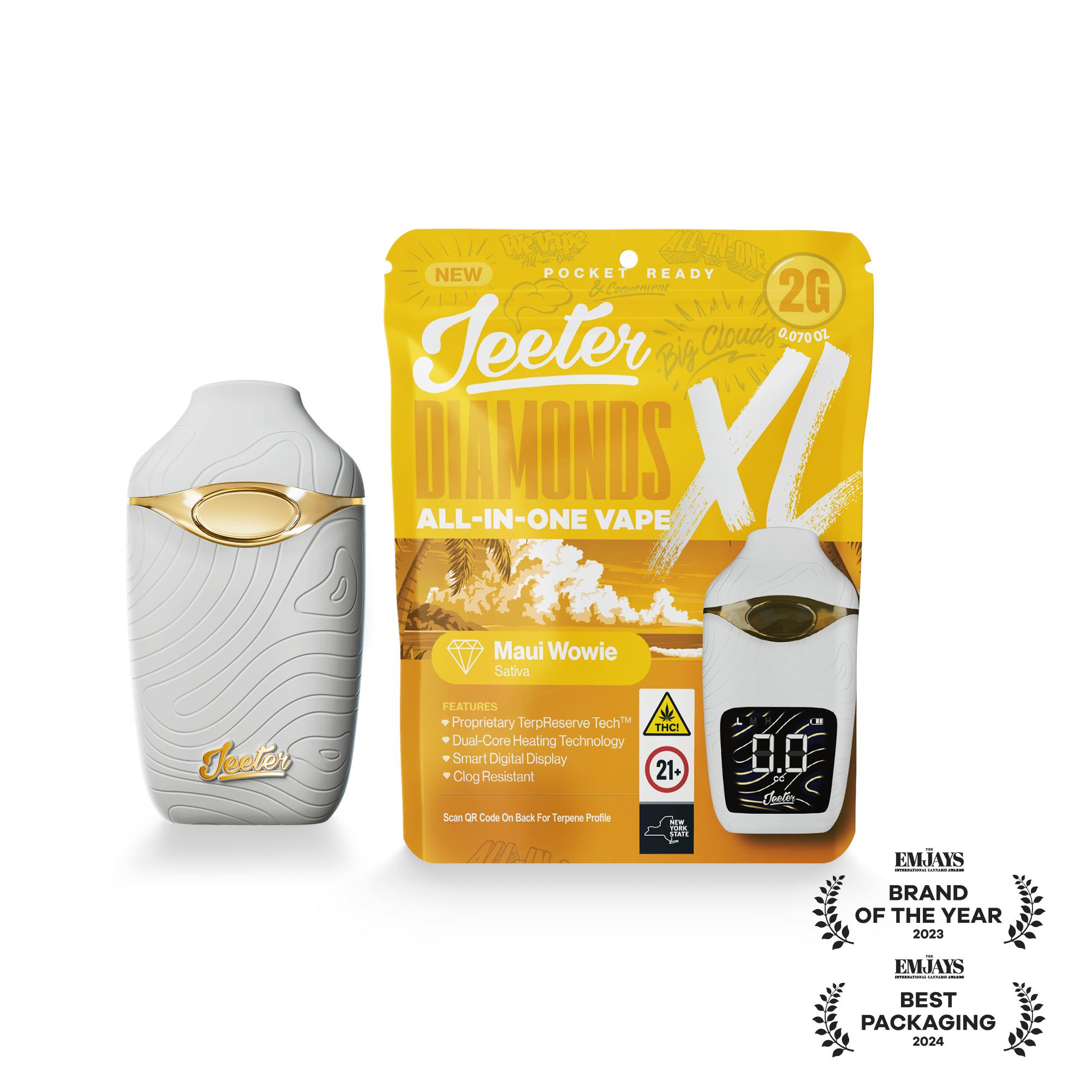 Jeeter - Jeeter | Maui Wowie | Diamonds XL 2G All-In-One Vape - 1