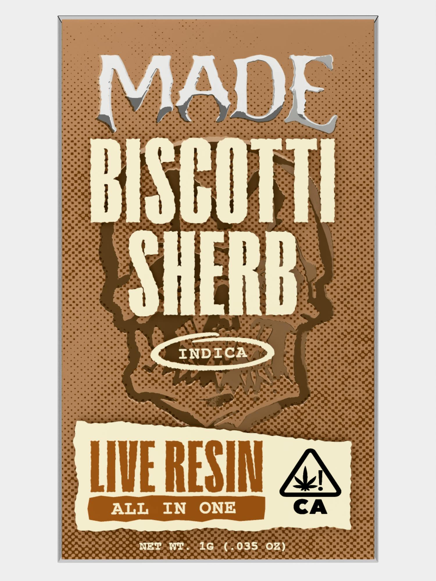 MADE - MADE | Biscotti Sherb | Live Resin AIO | 1G - 1