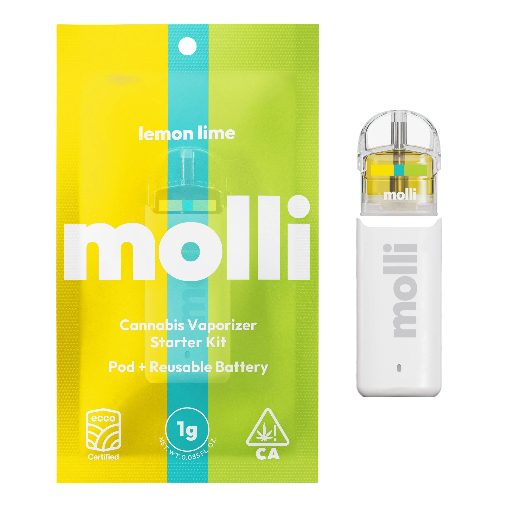 Molli - Lemon Lime | Pod Starter Kit | 1g - 1