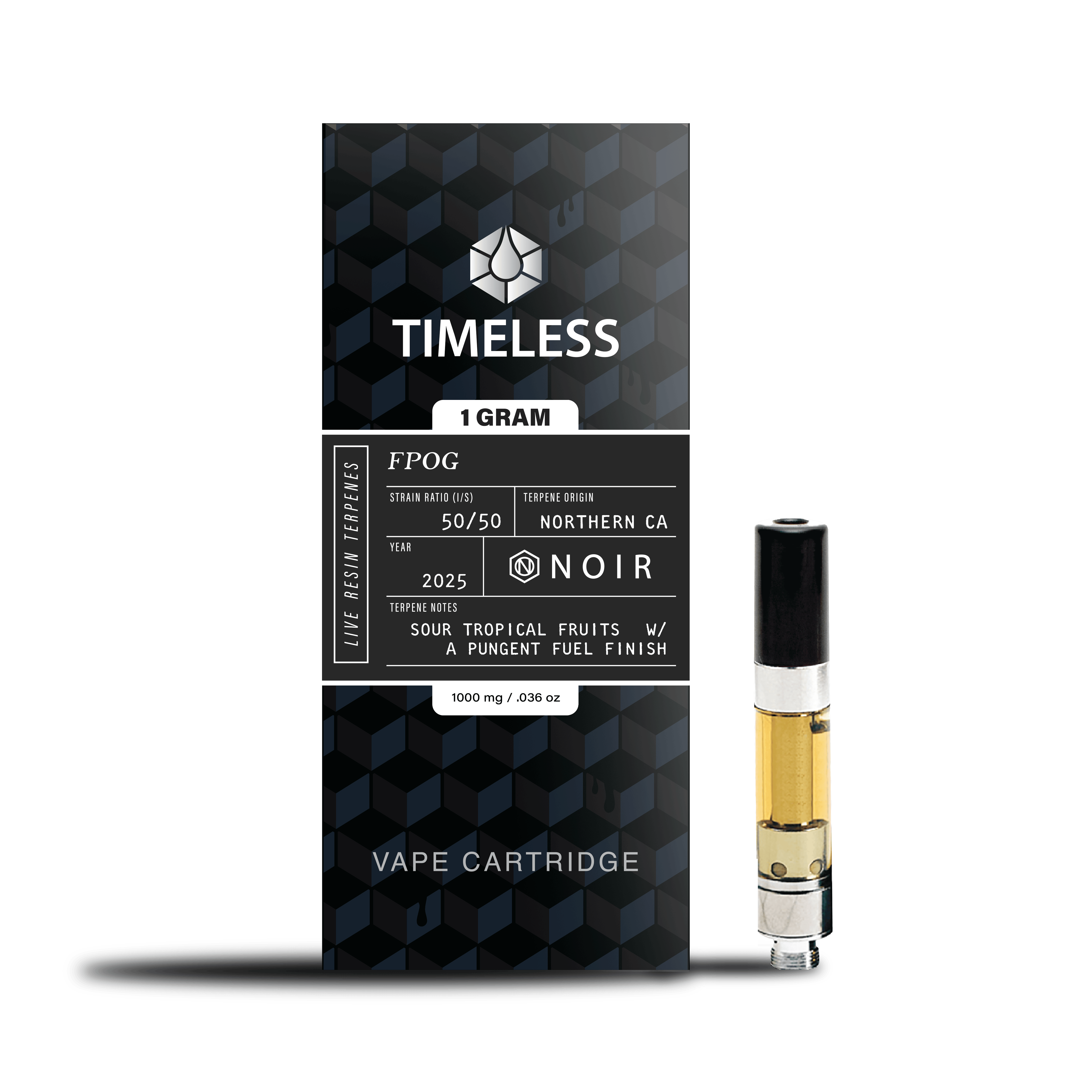 Timeless Vapes - FPOG | NOIR Cartridge | 1g - 1