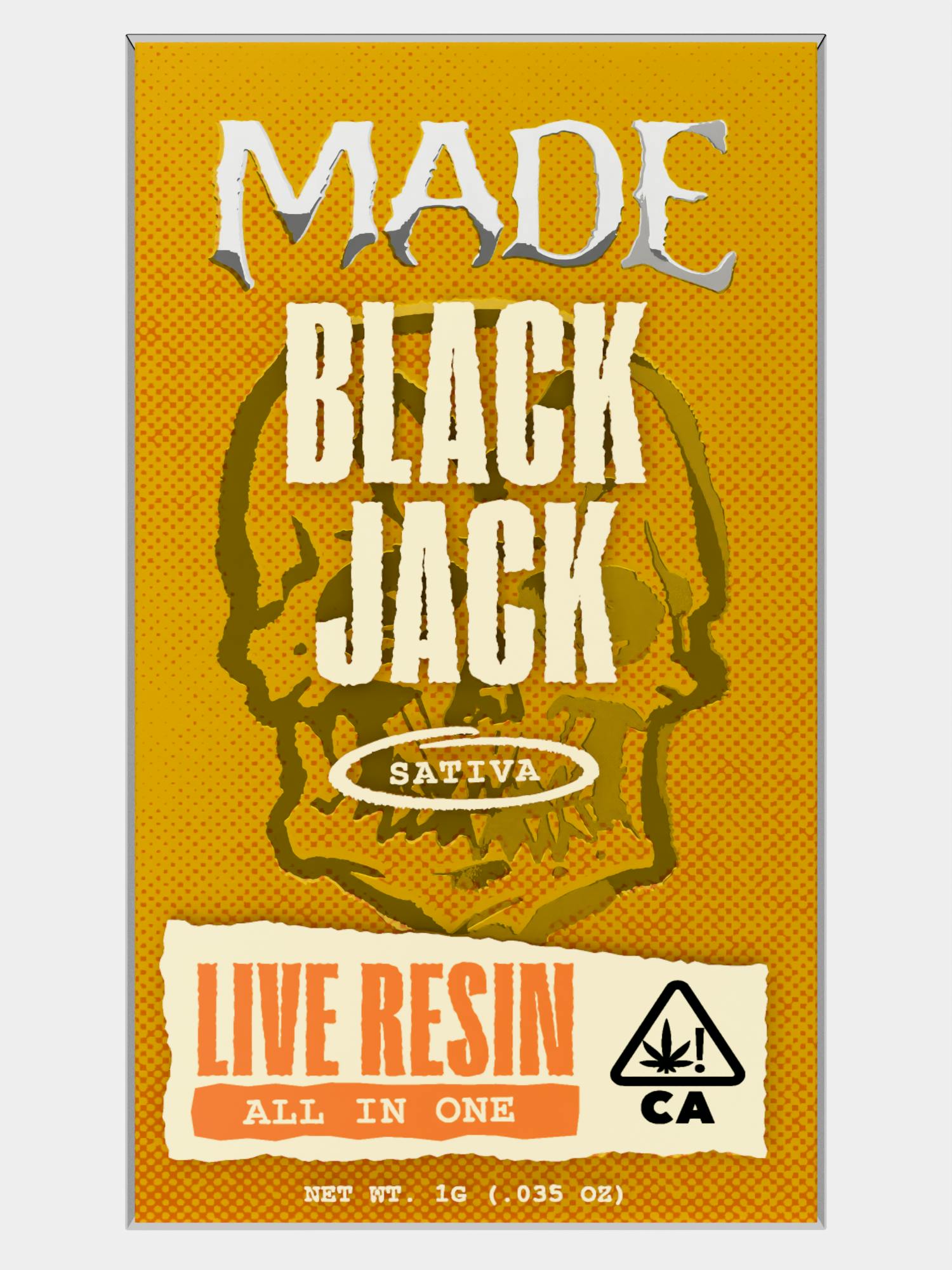 MADE - MADE | Black Jack | Live Resin AIO | 1G - 1