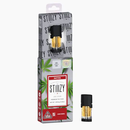 STIIIZY - Vape Cartridge - SOUR DIESEL 1G Original THC Pod - STIIIZY - 1
