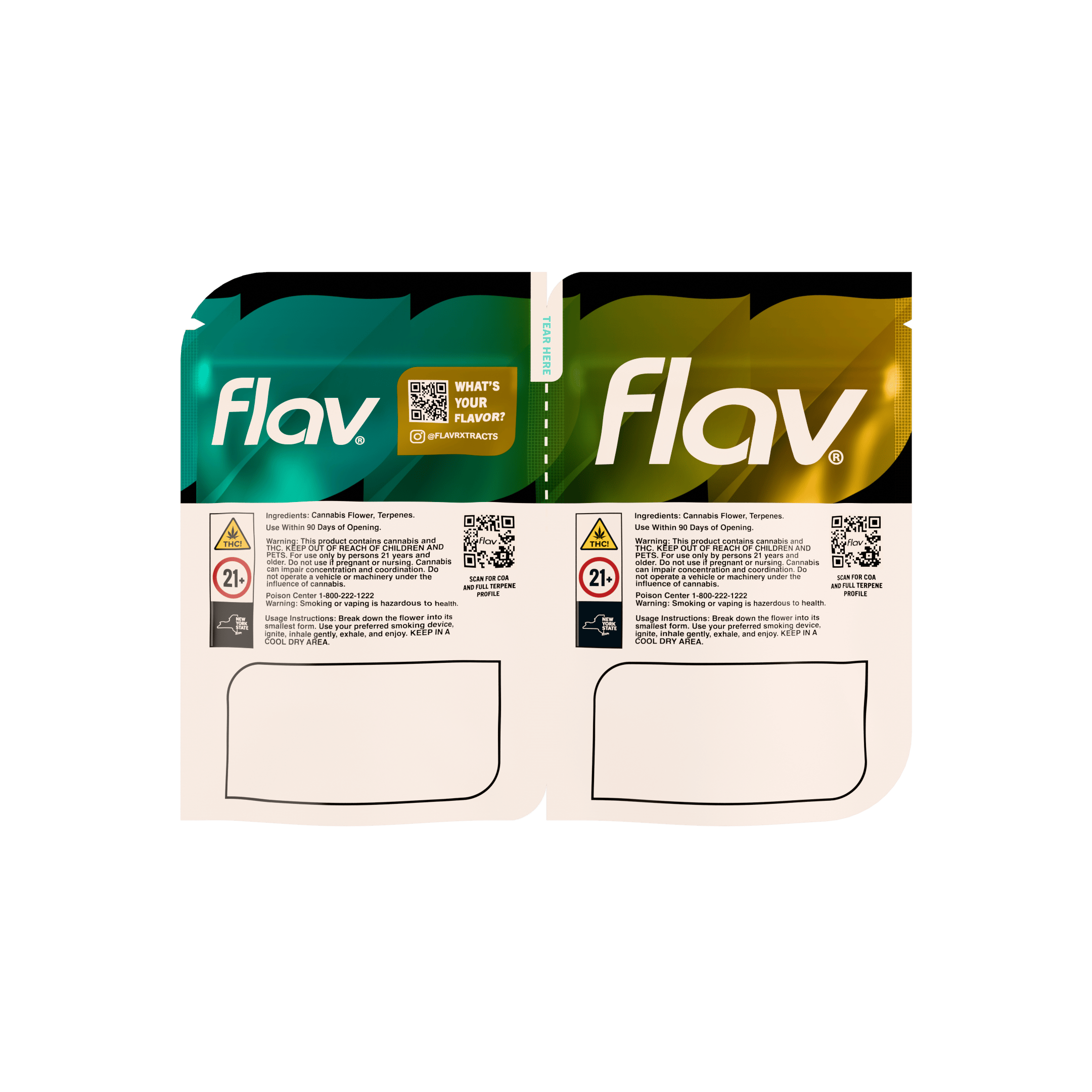 Flav - Pineapple Dream (S) & Tropical Trainwreck (S) - Duo Flower - 14g - 1