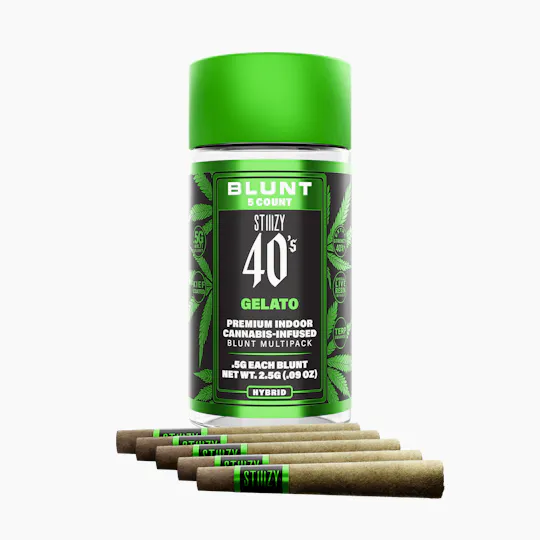 STIIIZY - - GELATO - .5G 40's Infused Mini Blunt 5 Pack - 1