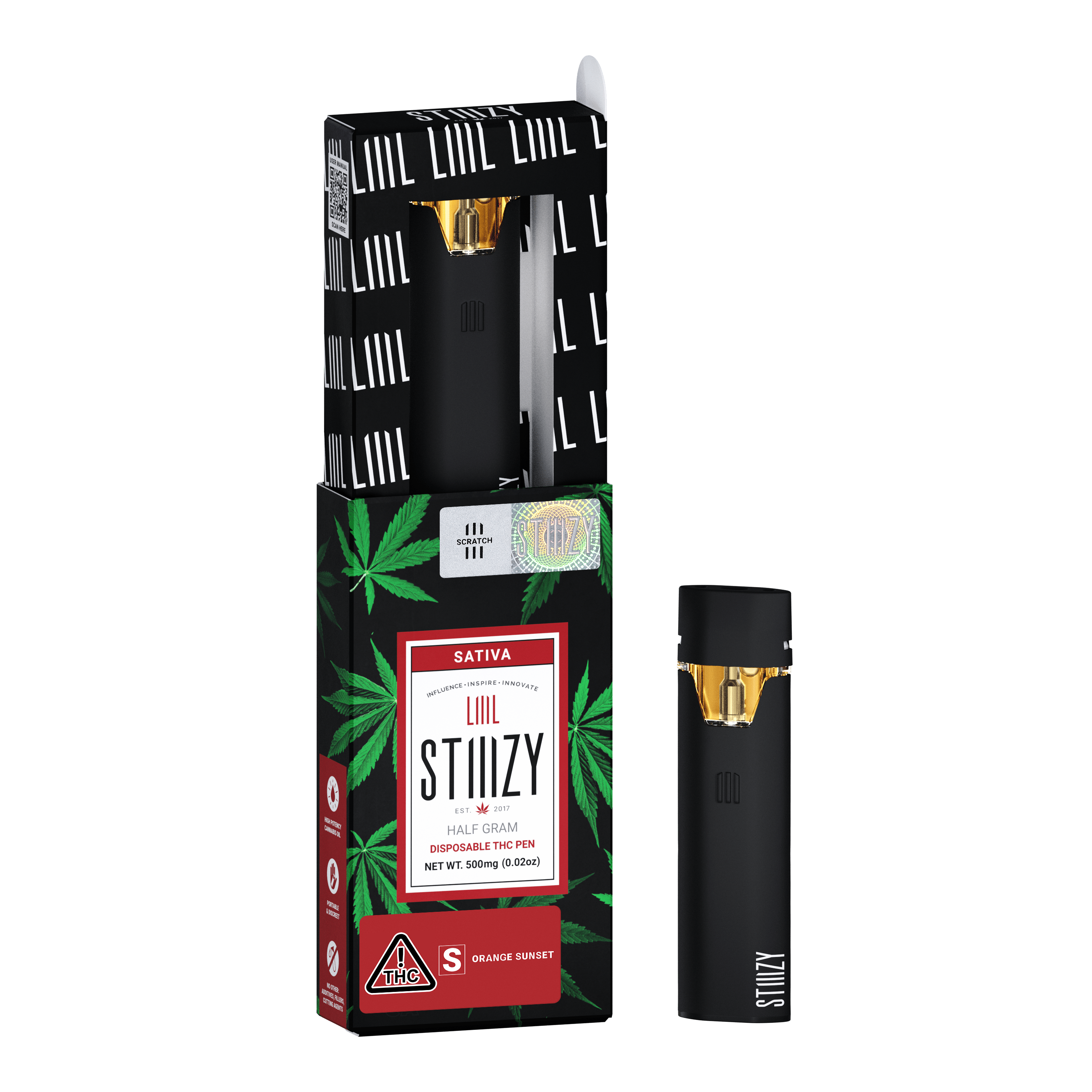 STIIIZY - Vape - ORANGE SUNSET .5G LIIIL - 1