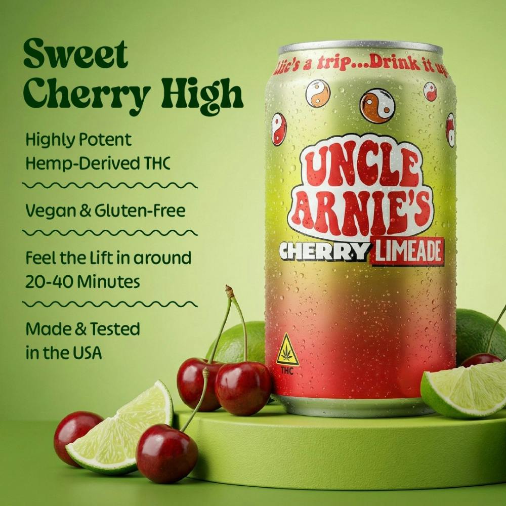 Uncle Arnies - Cherry Limeade | Non-Carbonated | 10mg | 7.5oz - 1