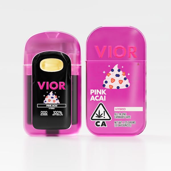 Vior Extracts - Pink Acai | Premium Cannabis Oil Disposable | 1.25g - 1