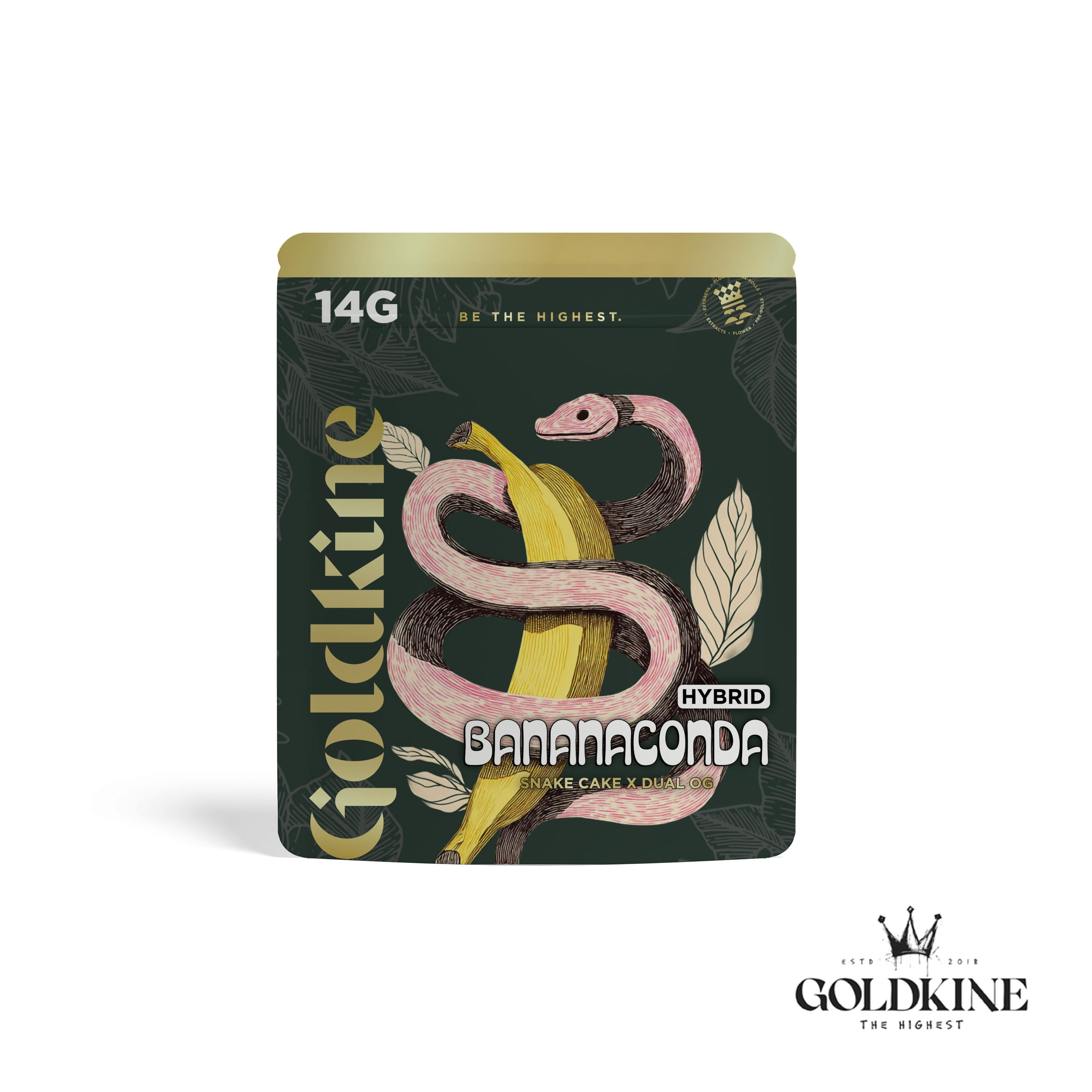 Goldkine - Goldkine Flower 14G (Mylar) | Bananaconda - 1