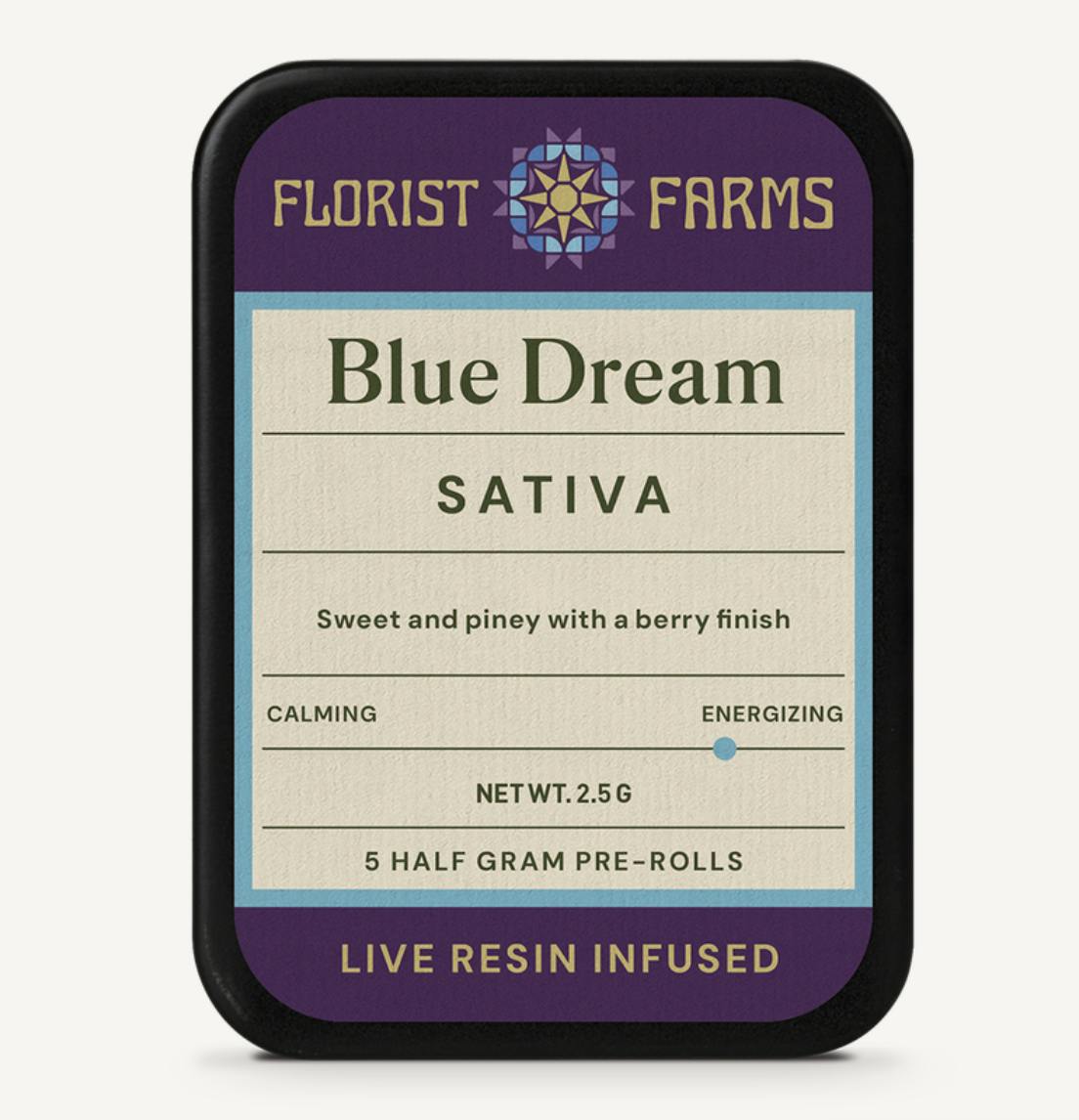 Florist Farms - Florist Farms | Blue Dream | Live Resin Infused Minis | 0.5g each | 5pk - 1