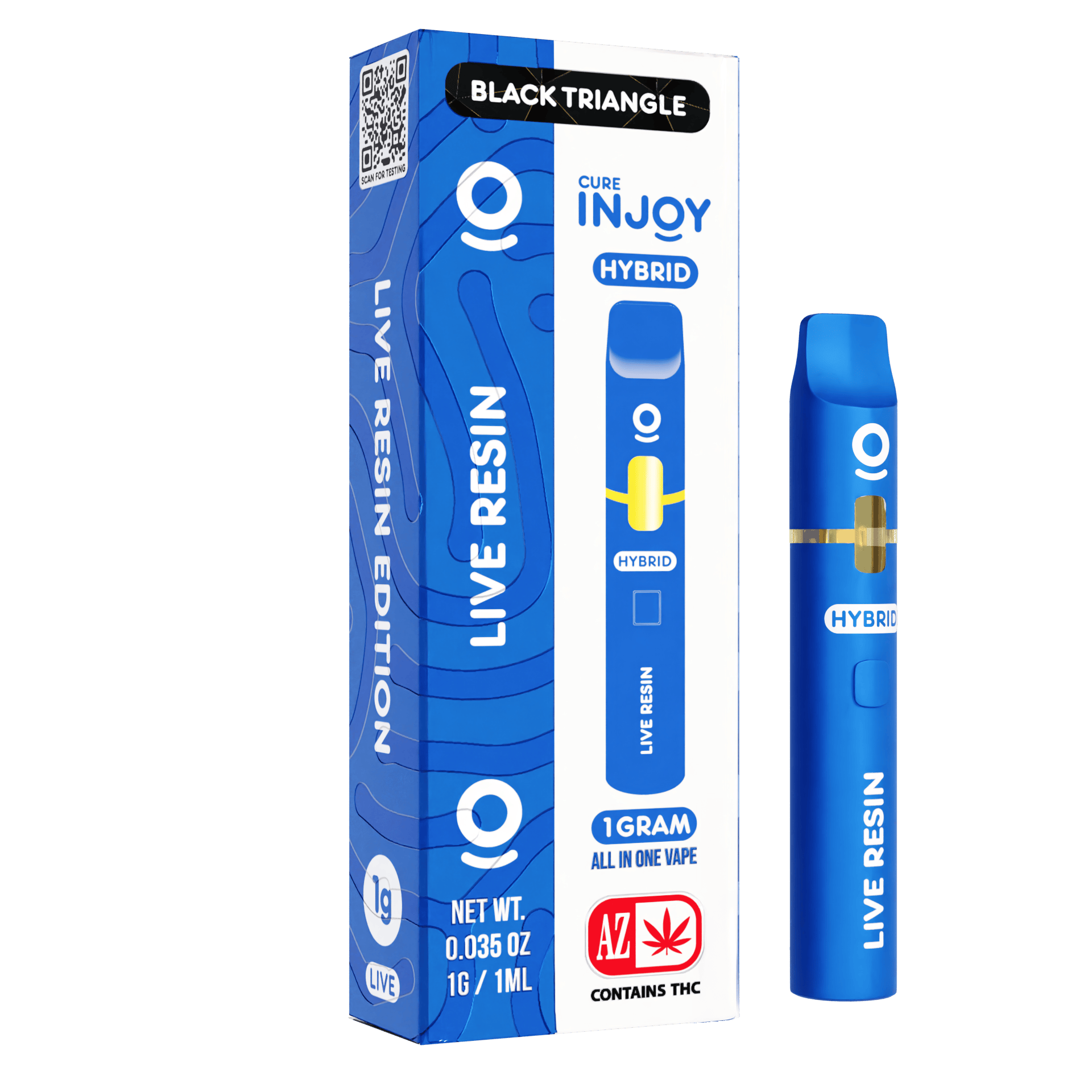 Cure Injoy - Black Triangle | Live Resin Disposable | 1g - 1