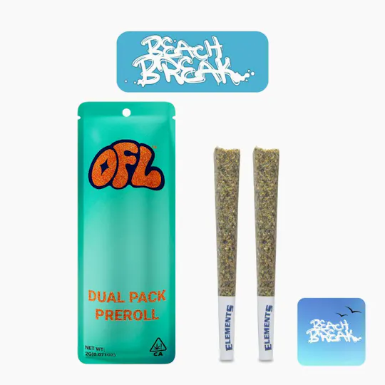 Oakfruitland (OFL) - Beach Break | Joints | 1g each | 2pk - 1