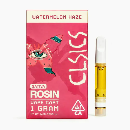 CLSICS Rosin & Rosin Infused Pre Rolls - Watermelon Haze - Live Rosin Vape Cartridge - 1g - 1