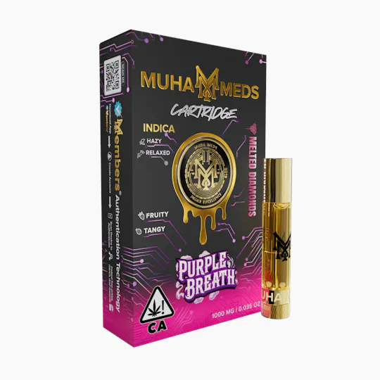 Muha Meds - Muha Meds | Purple Breath | Melted Diamonds Cartridge | 1g - 1