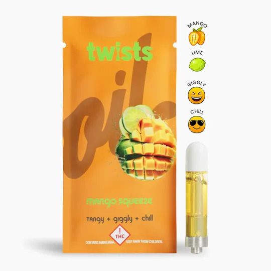 Craft Concentrates - Mango Squeeze Flavor - "Twists" Cartridge (1000mg) - by Oil® - 1