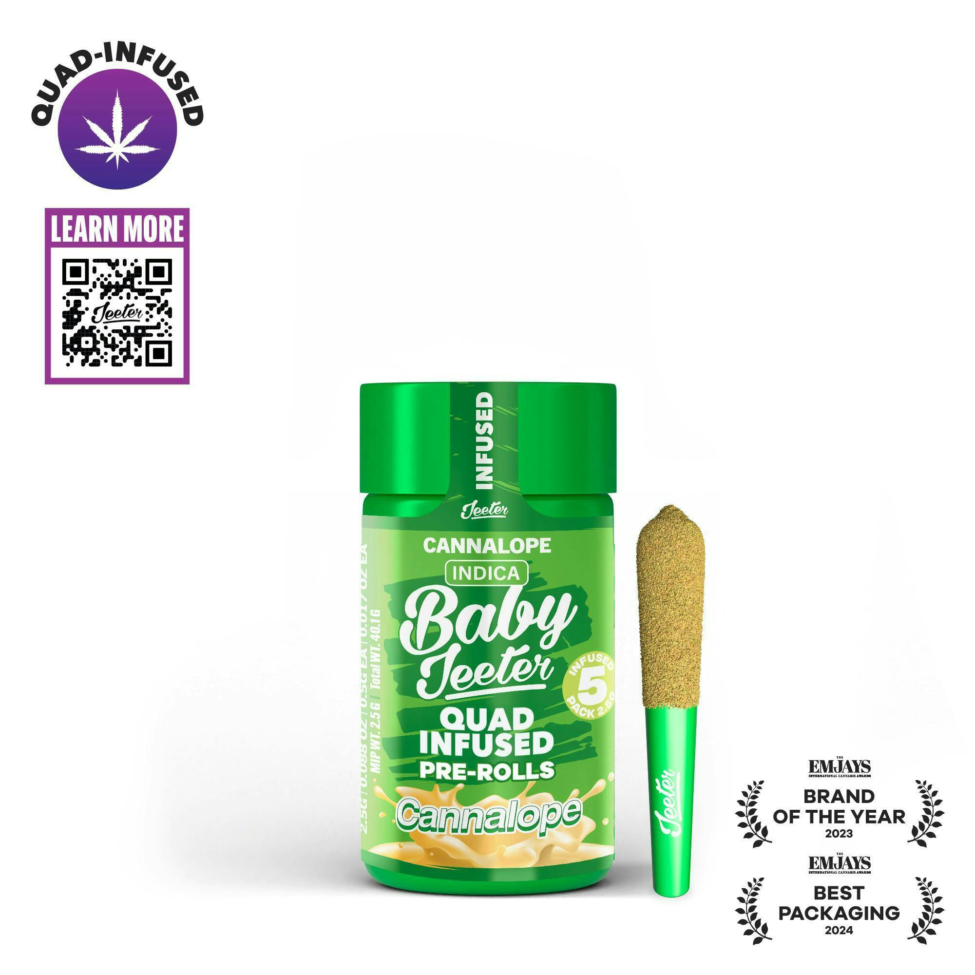 Jeeter - Jeeter | Cannalope | Quad-Infused Minis | 0.5g each | 5pk - 1