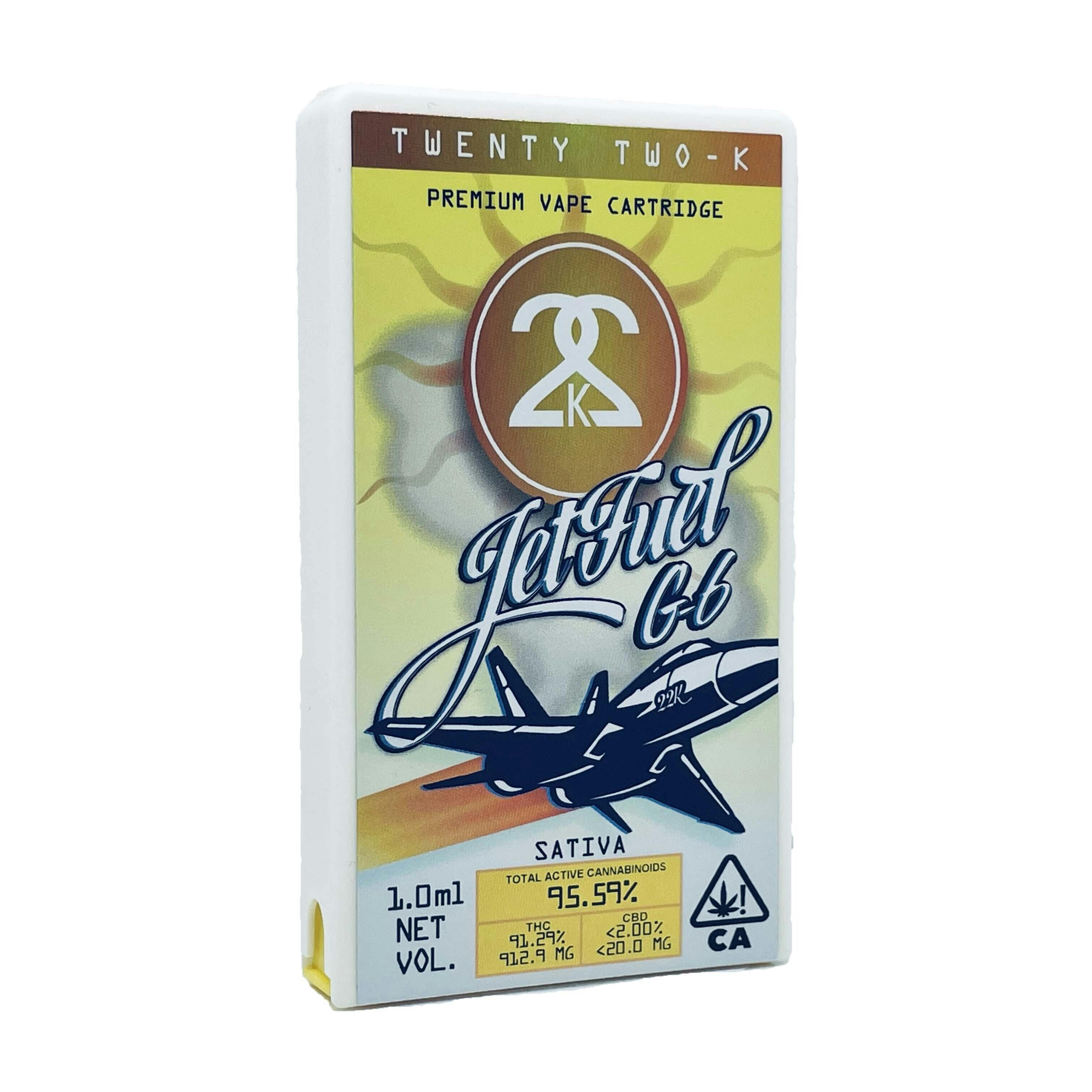 Twenty Two K / 22k - 22K - Jet Fuel - Cartridge - 1.0ml - 1