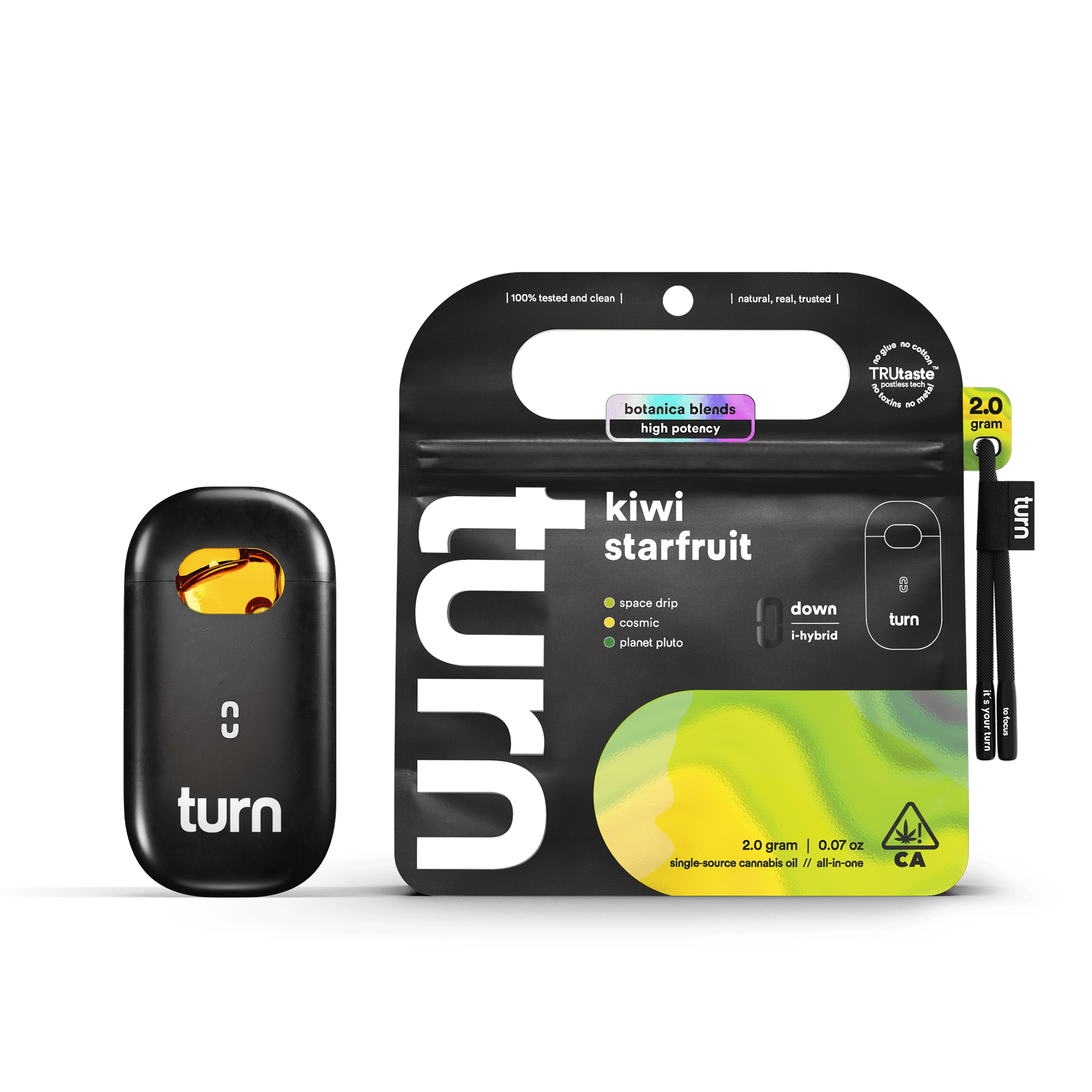turn - Kiwi Starfruit | Botanica Blends | AIO | Indica-Hybrid - 1