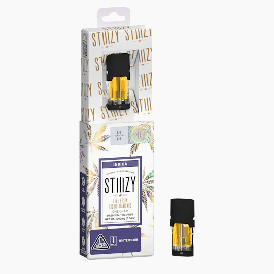 STIIIZY - Vape Cartridge - WHITE WIDOW 1G Live Resin Liquid Diamonds Pod - STIIIZY - 1