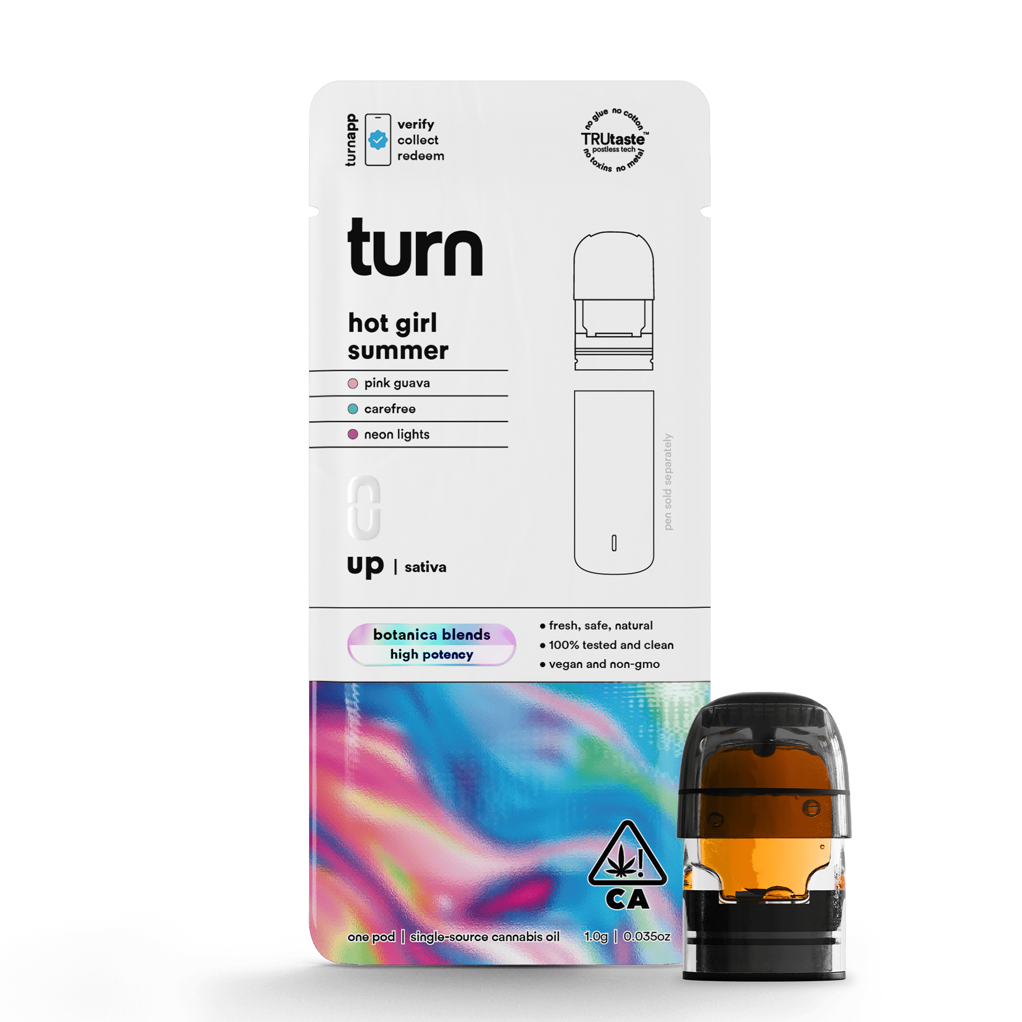 turn - Hot Girl Summer | Botanica Blends | Pods | Sativa | 1g - 1