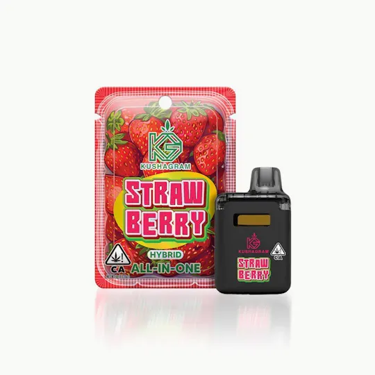 KUSHAGRAM - Strawberry AIO Vape - 1g - 1