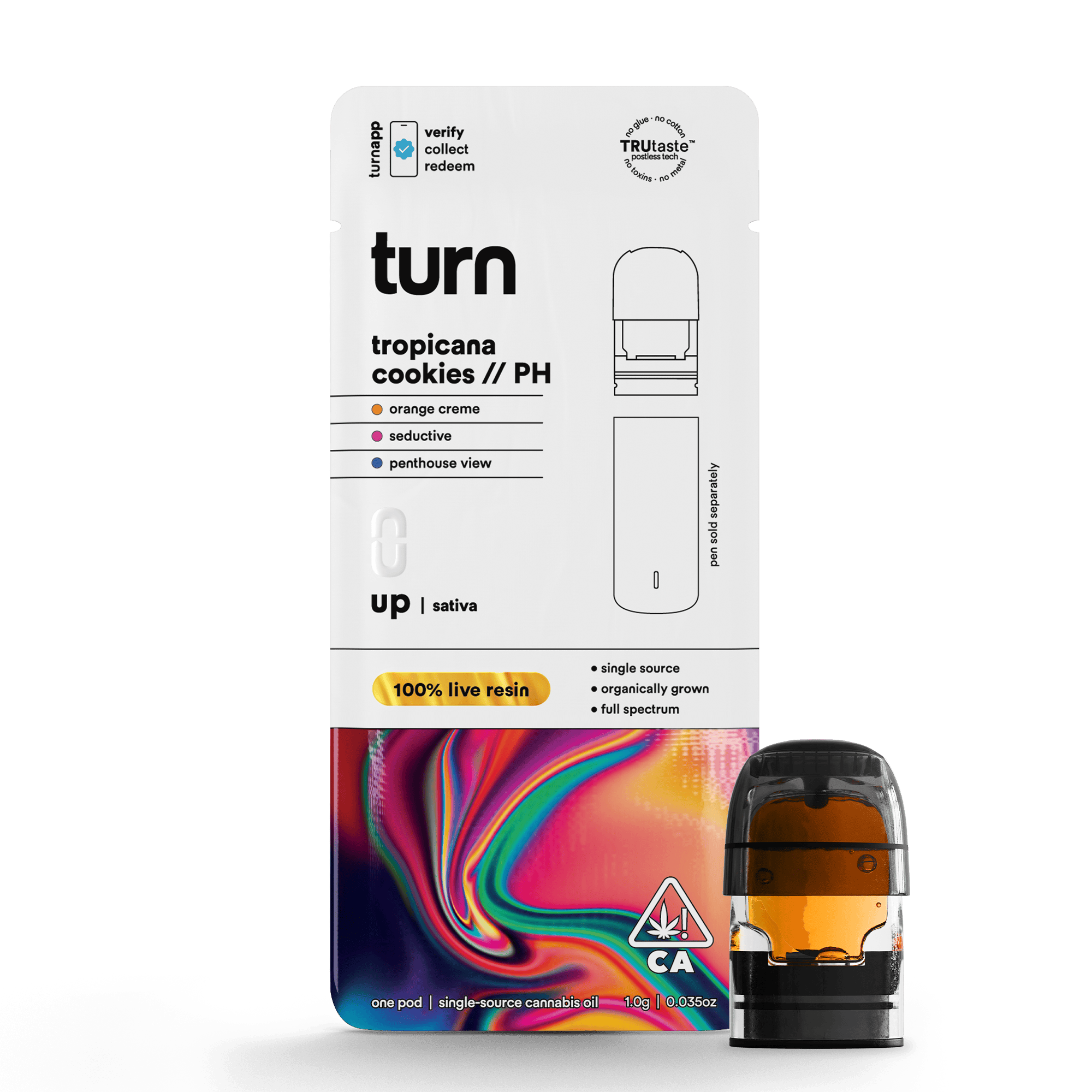 turn - Tropicana Cookies // PH | 100% Live Resin | Sativa - 1