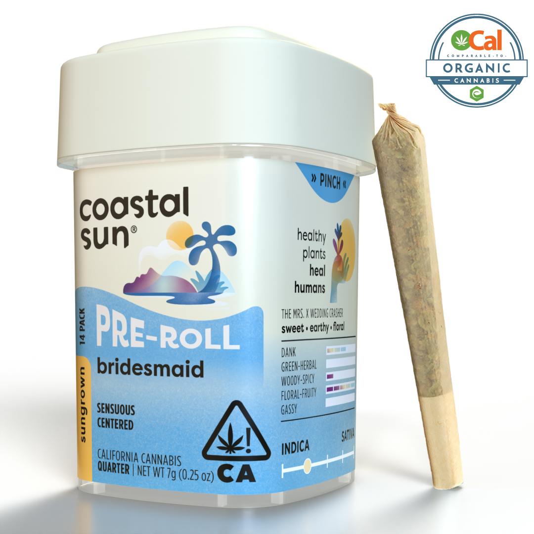 Coastal Sun - Bridesmaid Sungrown 0.5g Pre-Roll 14pk 7g - 1