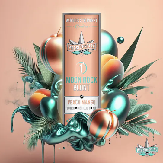 Presidential - Peach Mango | Moon Rock Infused Blunt | 1.5g - 1