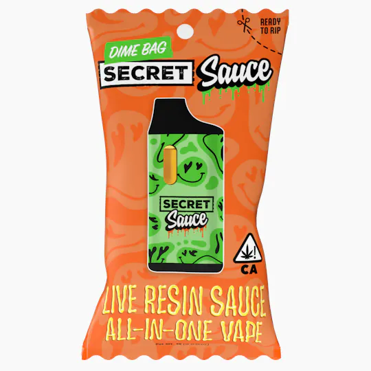 Dime Bag - Cheetah Piss | Secret Sauce Live Resin Disposable | 1g - 1