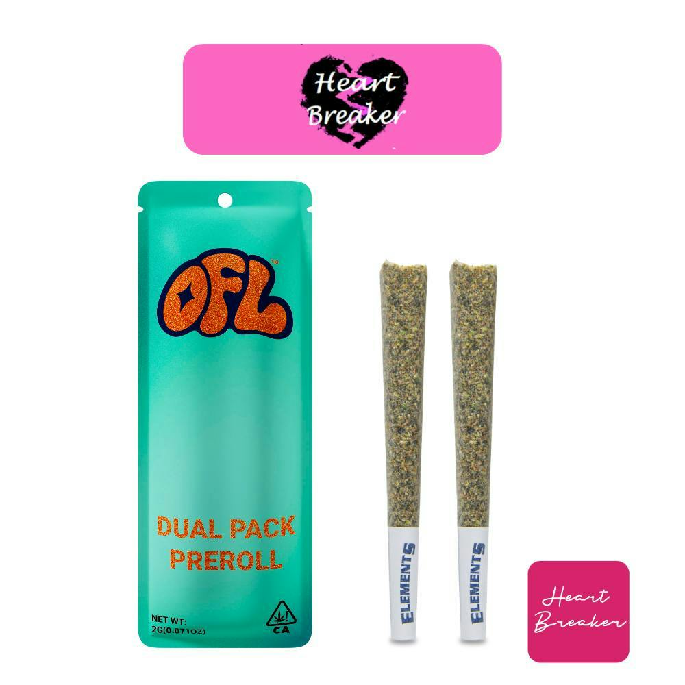 Oakfruitland (OFL) - Heart Breaker | Joints | 1g each | 2pk - 1