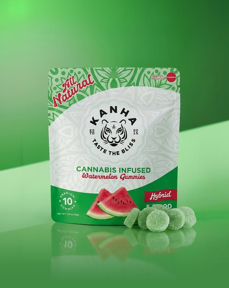 KANHA - Classic | Watermelon Gummies | 100mg | 10ct | 10mg/ea - 1