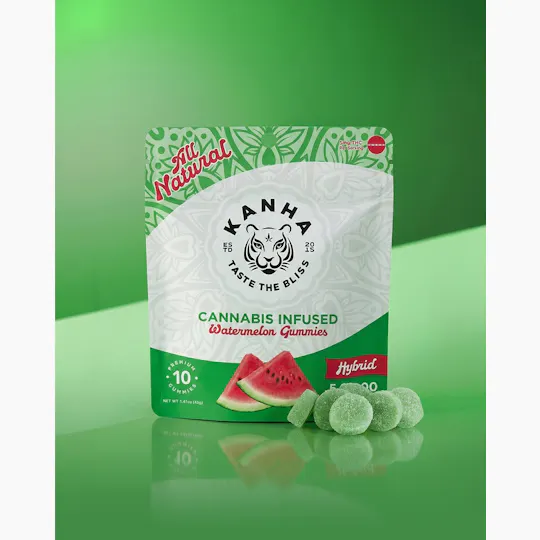 KANHA - Classic | Watermelon Gummies | 100mg | 10ct | 10mg/ea - 1