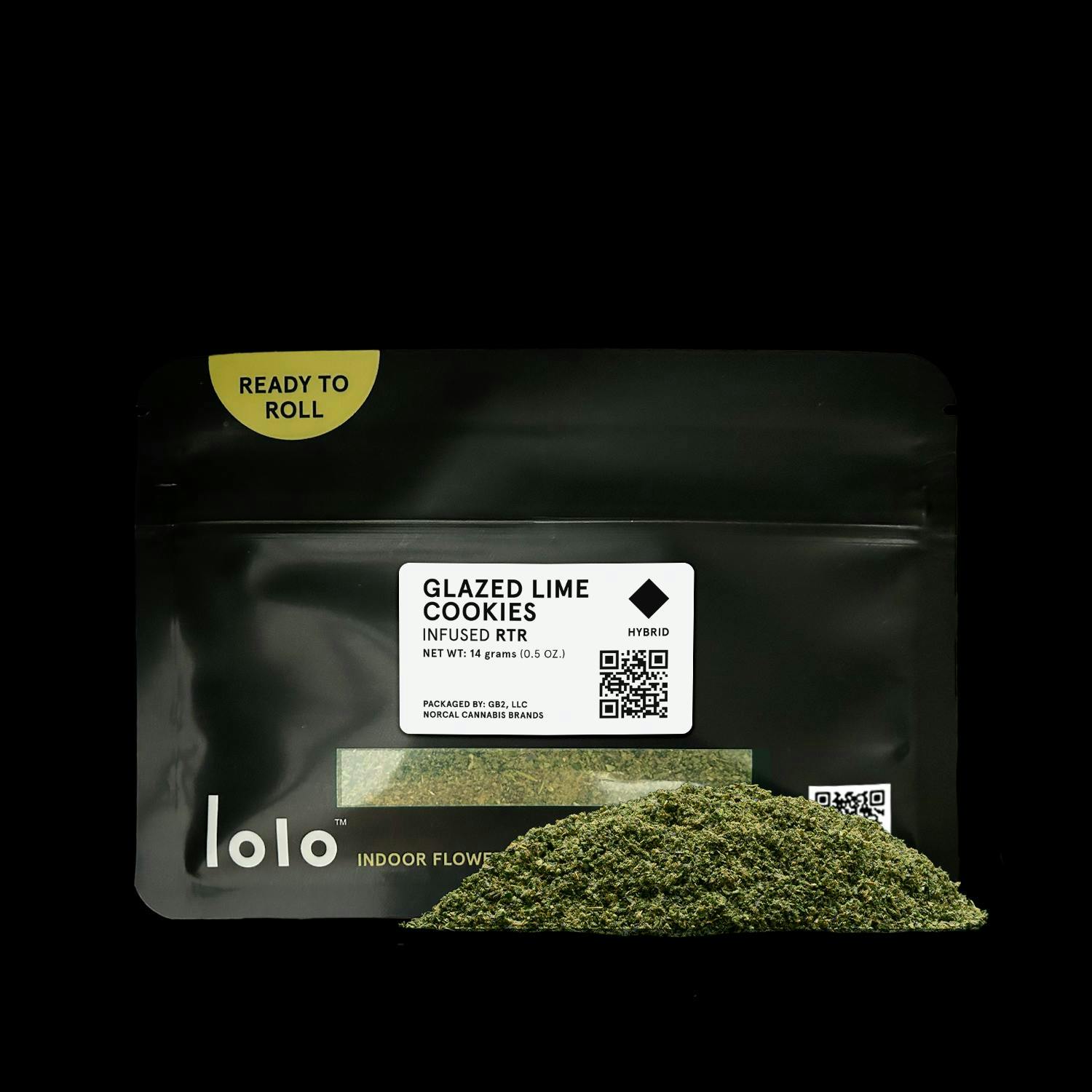 lolo - Glazed Lime Cookies | Indoor Kief Infused Ready To Roll | 14g - 1