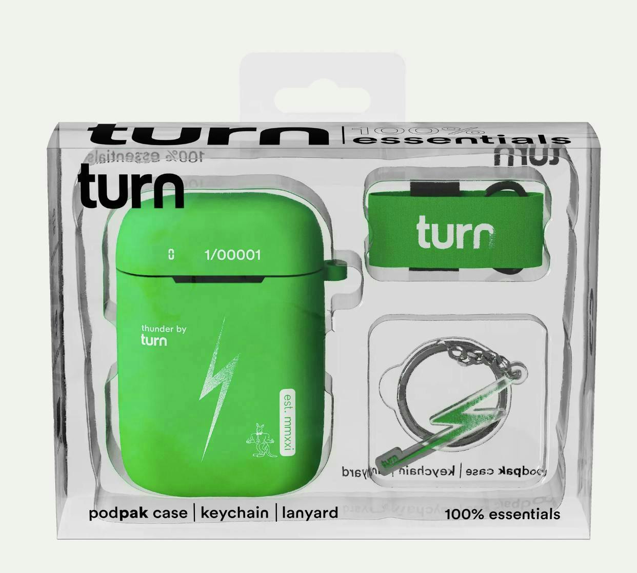 turn - Thunder Neon Green 100% Essentials Kit | Storage - 1