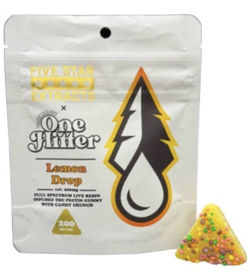 True North Collective MI - True North | One Hitter | Lemon Drop Live Gummies | 200mg | Single - 1