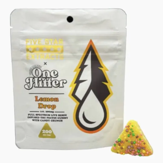 True North Collective MI - True North | One Hitter | Lemon Drop Live Gummies | 200mg | Single - 1