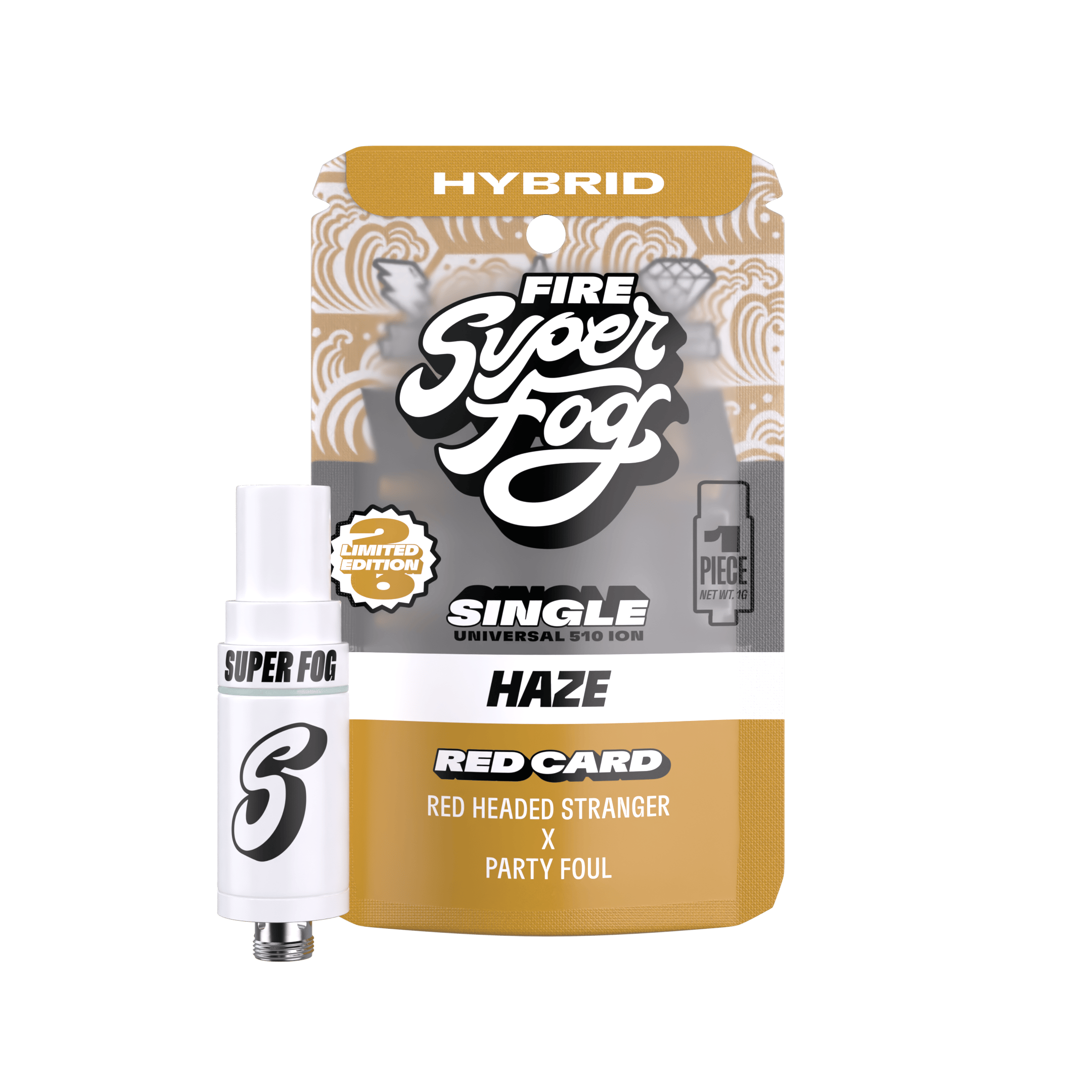 Super Fog by MFused - Red Card (FC Super Fog Limited Edition) | FIRE Ion Tank Cartridge | 1g - 1