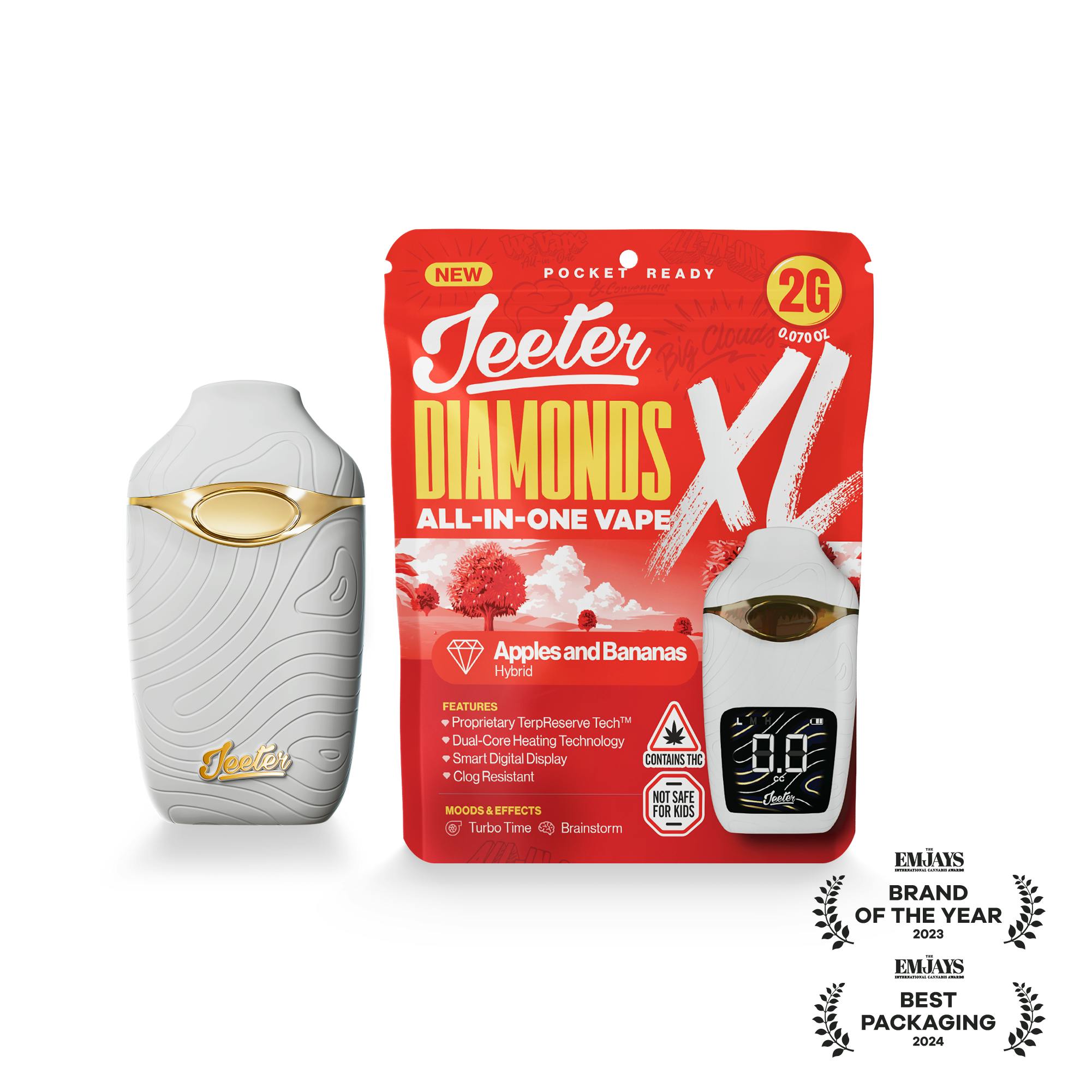Jeeter - Jeeter | Apples and Bananas| Diamonds XL 2G All-In-One Vape - 1