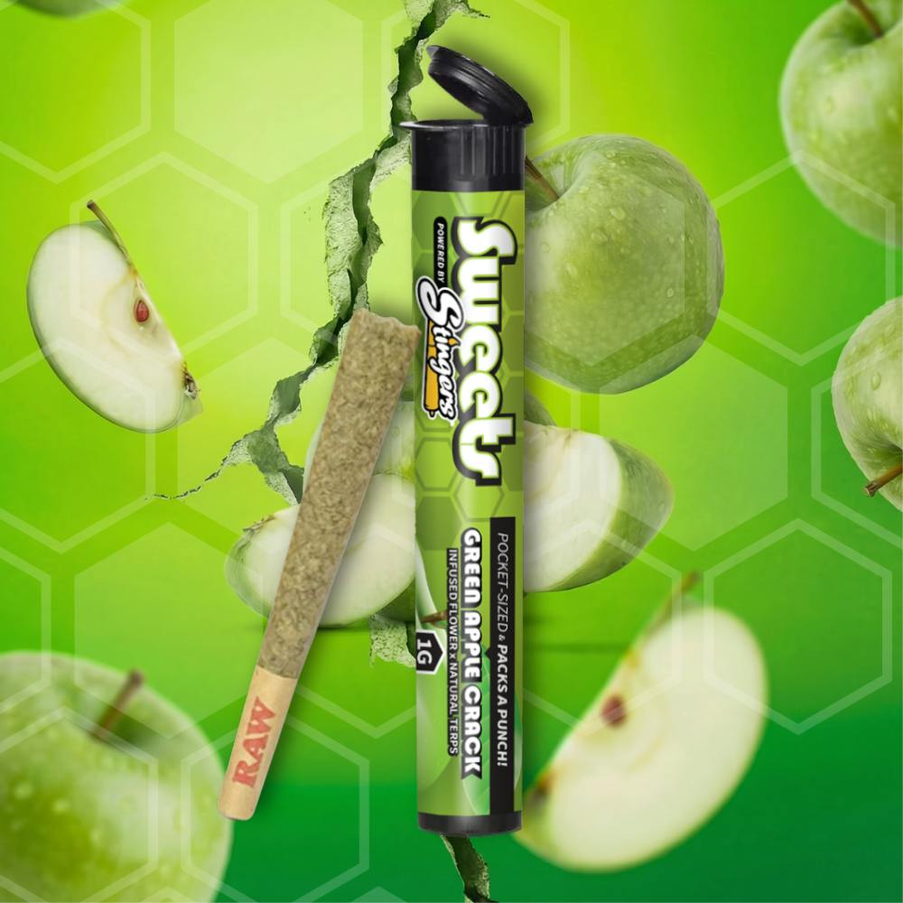 Stingers - Brand - Green Apple Crack | Infused Joint | 1g - 1