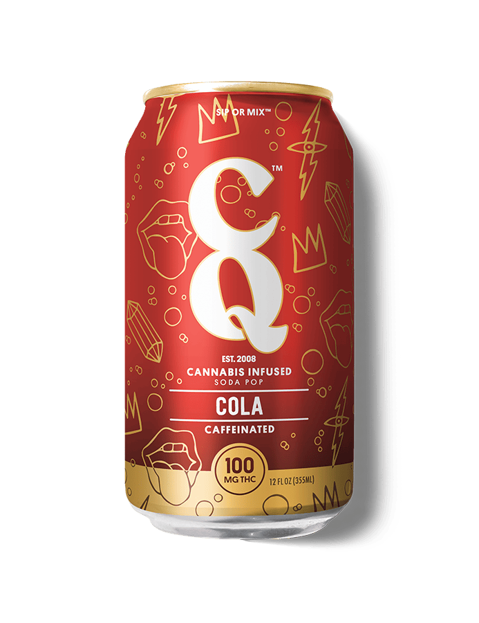 CQ Drinks - Classic Cola - 12oz - 100mg THC (Caffeinated) - 1