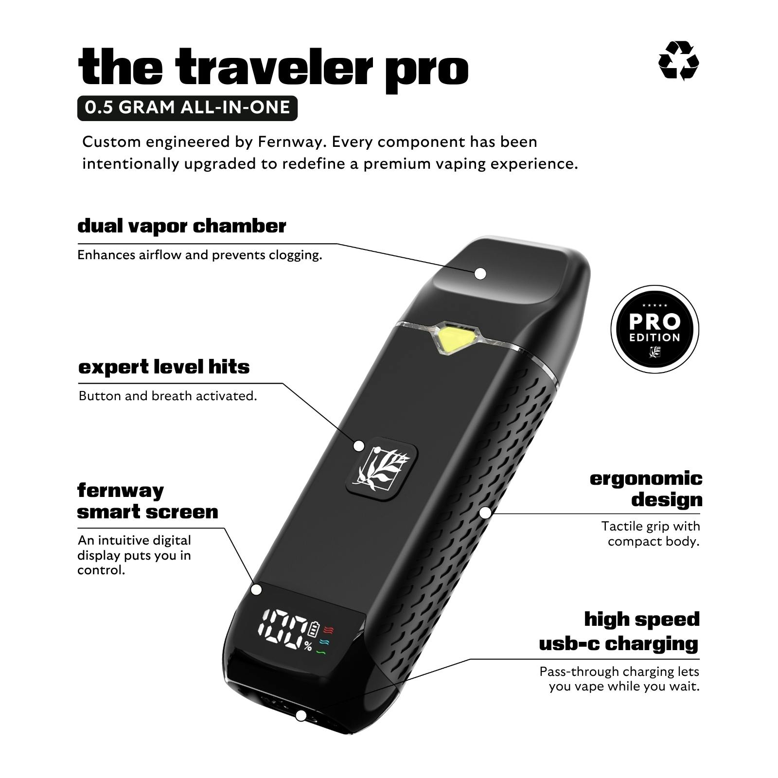 Fernway - Berry Haze | Flavor Line | All-In-One Traveler PRO | 0.5g - 1