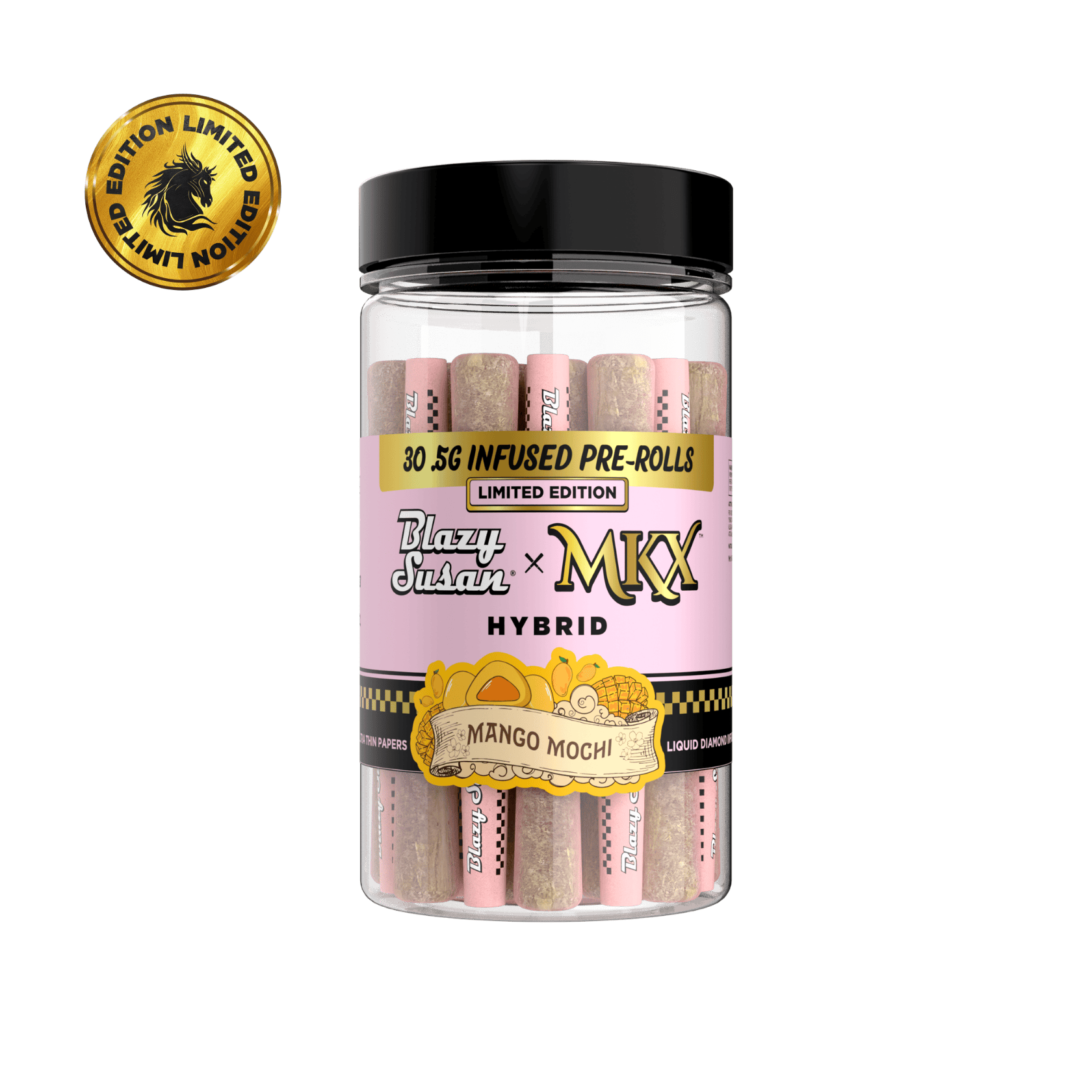 MKX Oil Co - MKX x Blazy Susan | Mango Mochi | Infused Minis | 0.5g each | 30pk - 1