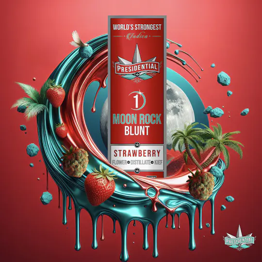 Presidential - Strawberry | Moon Rock Infused Blunt | 1.5g - 1