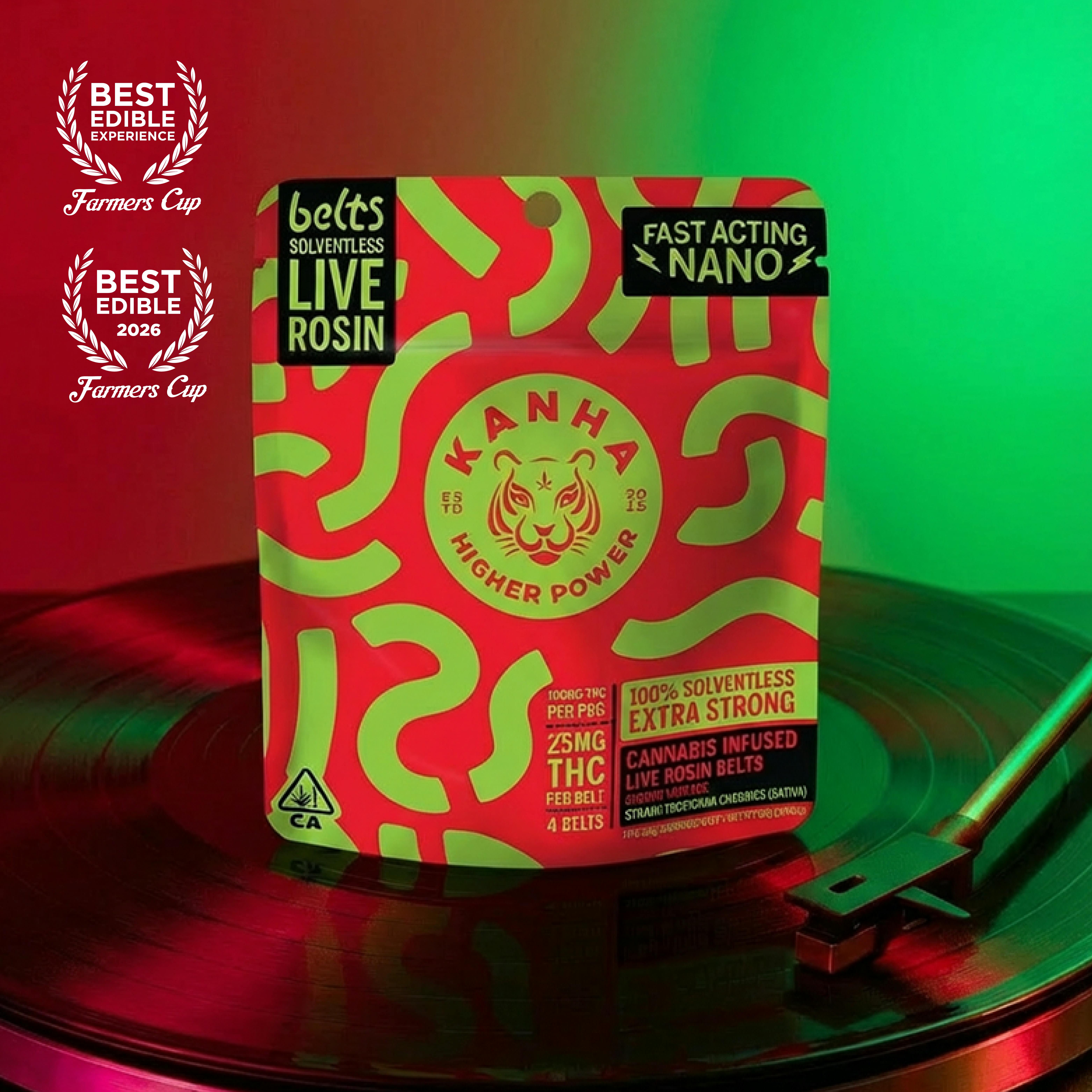 KANHA - Cherry Limeade | Rosin Belts | 4-pack - 1