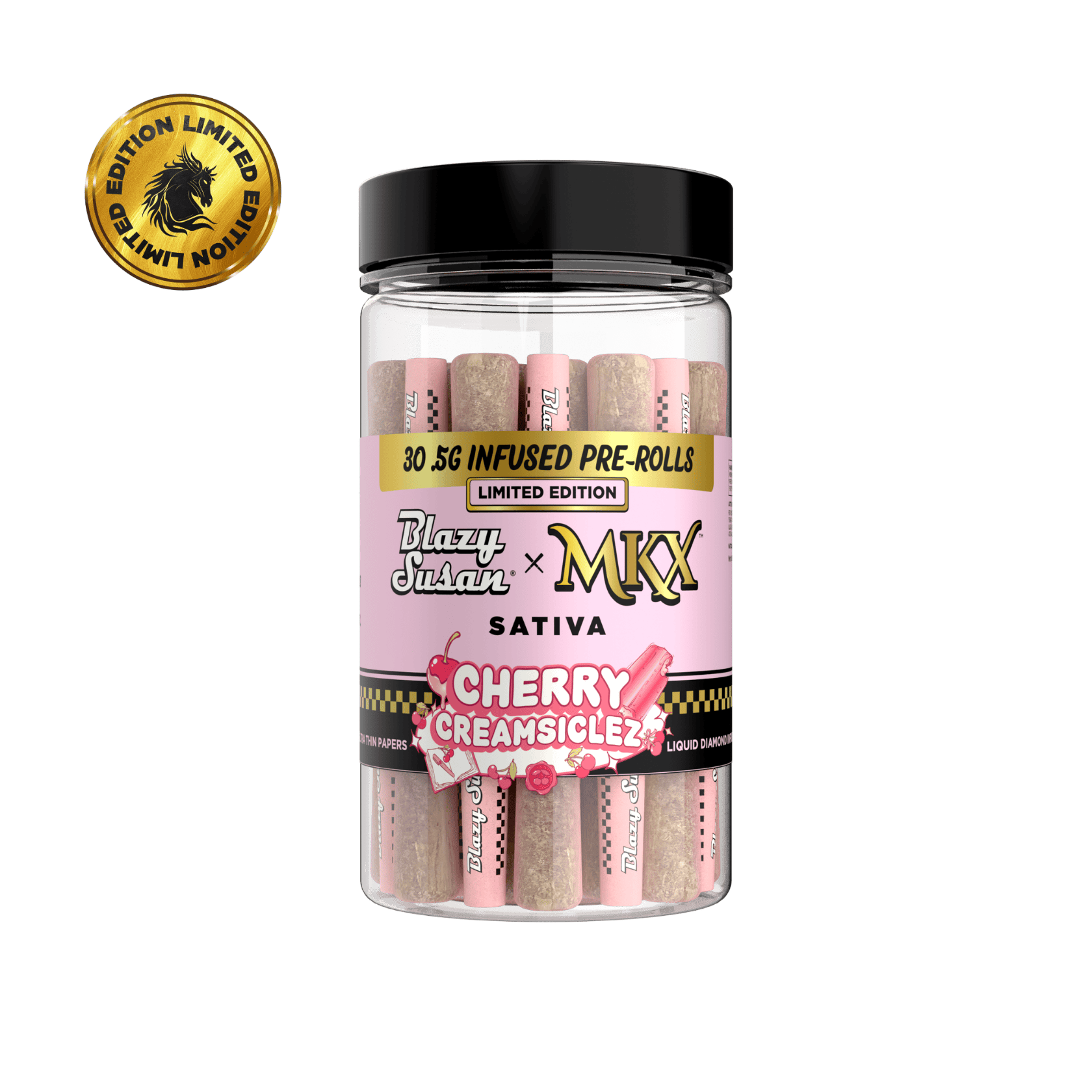 MKX Oil Co - MKX x Blazy Susan | Cherry Creamsiclez | Infused Minis | 0.5g each | 30pk - 1